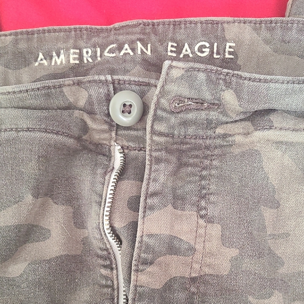 American Eagle Olive Stretch Pants - Picture 8 of 8